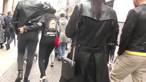 leather-jacket-group-walking-street