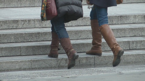 girls-in-leather-candid-street