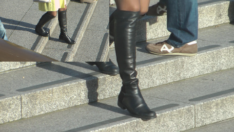 girls-in-leather-candid-street