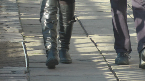 girls-in-leather-candid-street